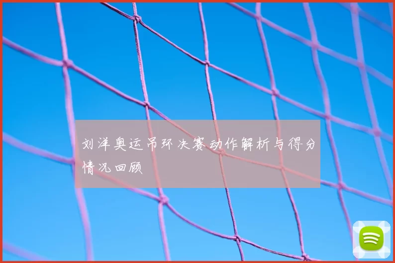 刘洋奥运吊环决赛动作解析与得分情况回顾